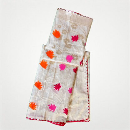 Pure khaddi silk kashmiri weaving saree - Image 2