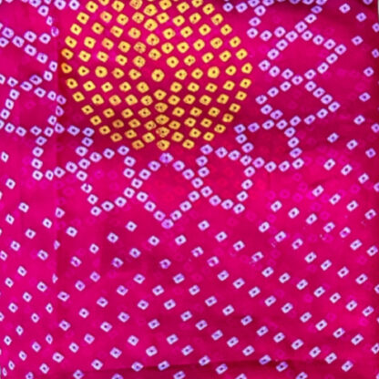 Pure bandhani silk party wear saree with Zari weaving work - Image 3